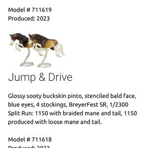 Breyerfest Jump & Drive Loose Mane